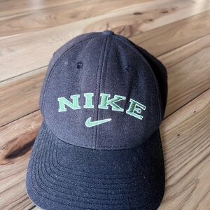Nike Black Hat with Red Swoosh